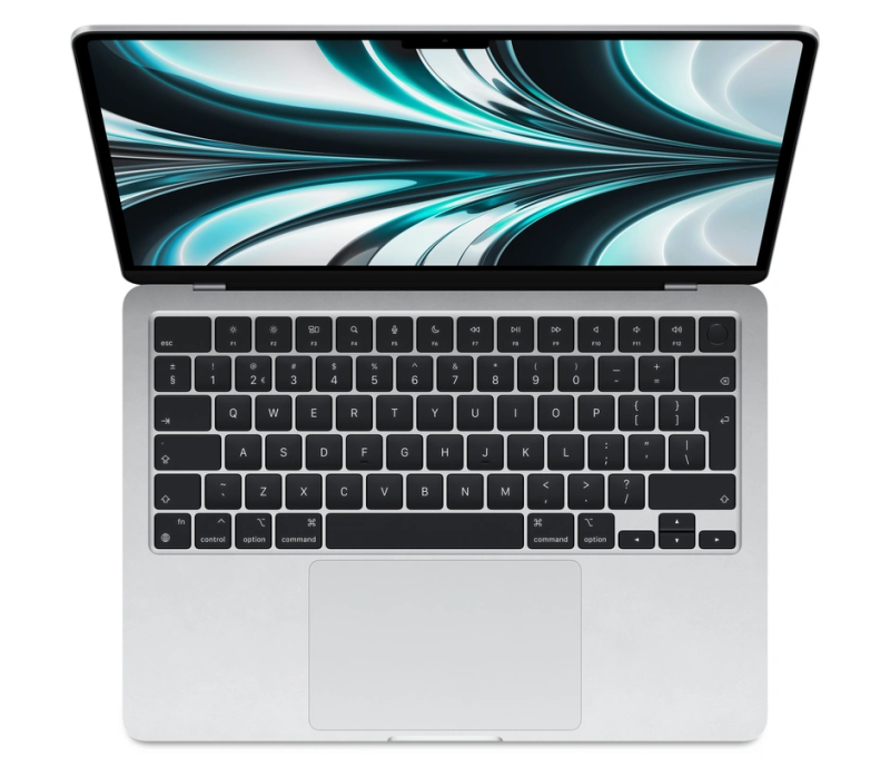Macbook Air 13" - Apple M2 8-Core - Apple 8-Core GPU - 8GB Ram - SSD 256GB - 2022 - Silver - Qwerty NL