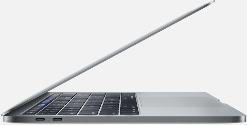 Macbook Pro 13" - Intel i5 2,4GHz - 8GB Ram - SSD 256GB - 2019 - Space Gray - Duits Toetsenbord