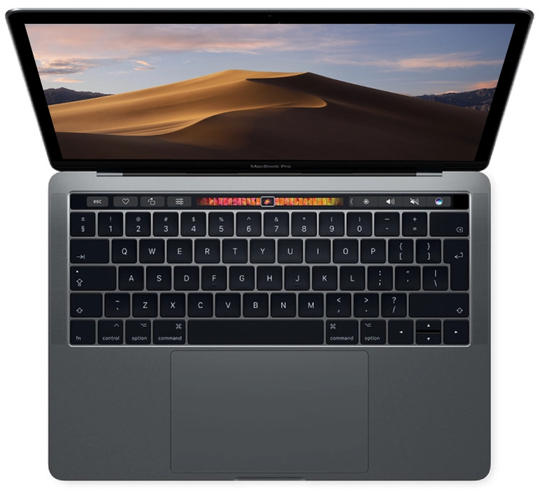 Macbook Pro 13" - Intel i5 3,1GHz - 16GB Ram - SSD 256GB - 2017 - Space Gray - Keyboard Belgium