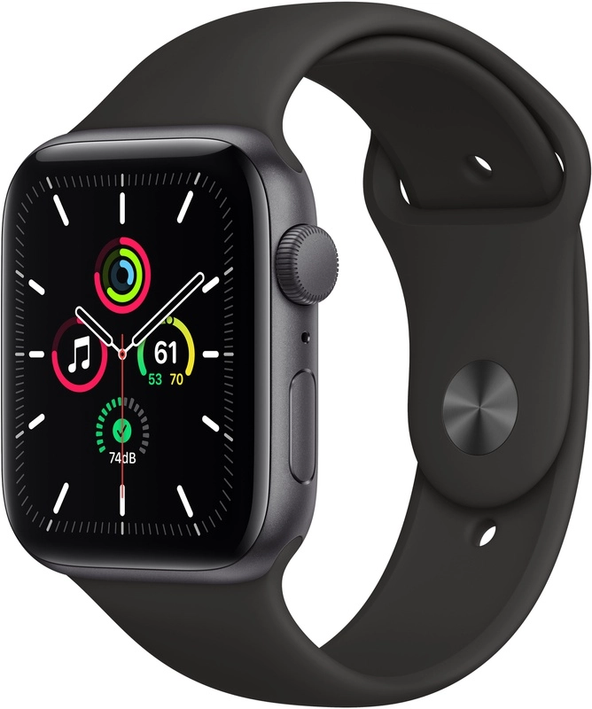 Apple Watch Series SE 2020 (44mm) aluminium, sportbandje Space Gray (Space Gray)