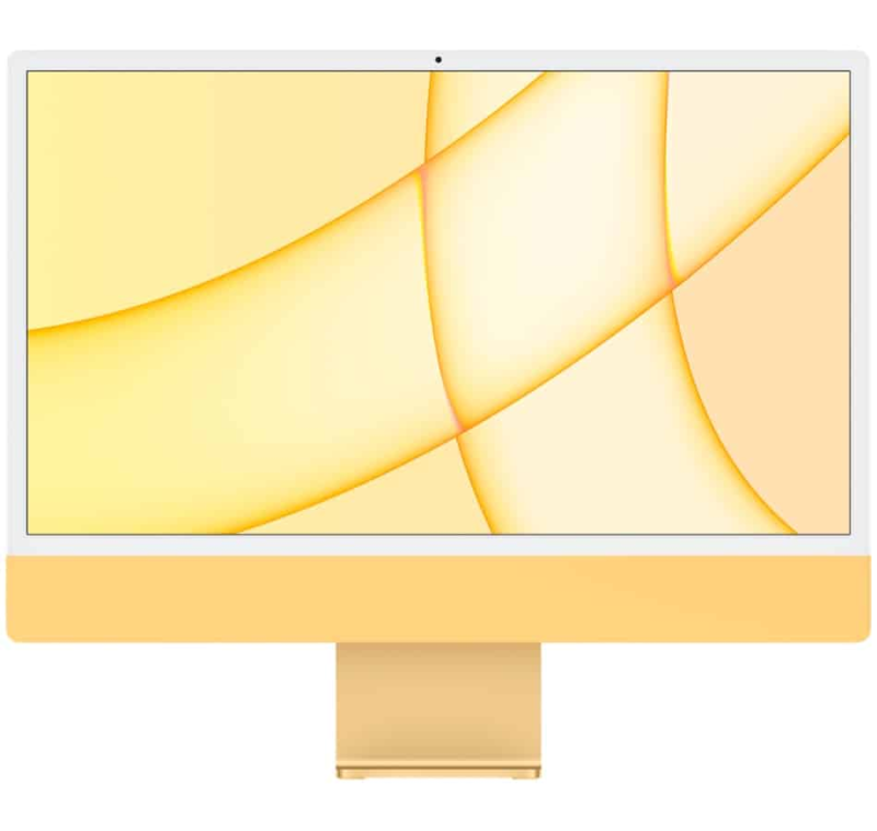 iMac 24" - Apple M1 8C 2,1GHz - 8GB Ram - SSD 512GB - Apple 8C GPU - Yellow - Qwerty NL