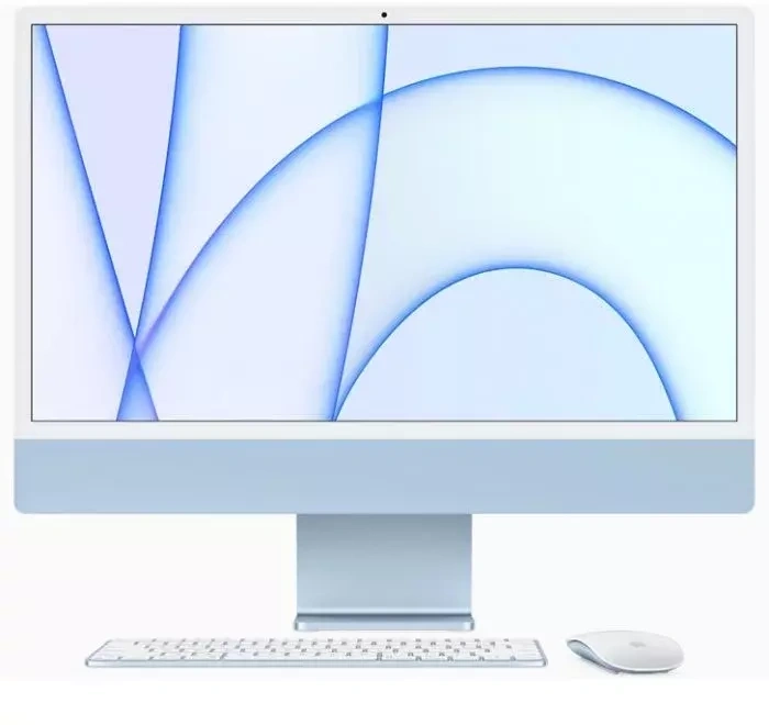 iMac 24" - Apple M1 8C 2,1GHz - 8GB Ram - SSD 256GB - Apple 7C GPU - Blue - Qwerty NL