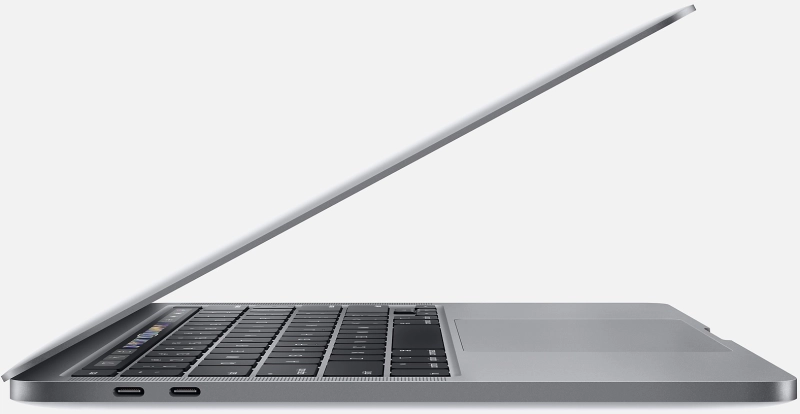 Macbook Pro 13" - Intel i5 1,4GHz - 8GB Ram - SSD 512GB - 2020 - Space Gray - Belgisch toetsenbord