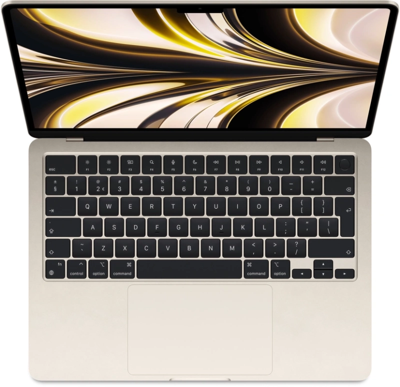 Macbook Air 13" - Apple M2 8-Core - Apple 8-Core GPU - 8GB Ram - SSD 256GB - 2022 - Starlight - Qwerty NL (New product)