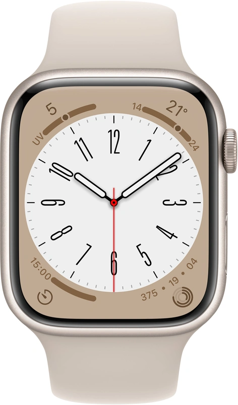 Apple Watch Series 8 (41mm) GPS, Sport Band, Starlight